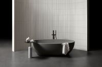 Столик для ванной комнаты Antonio Lupi BIVIO BIVIO4 основание NERO MARQUINIA схема 2