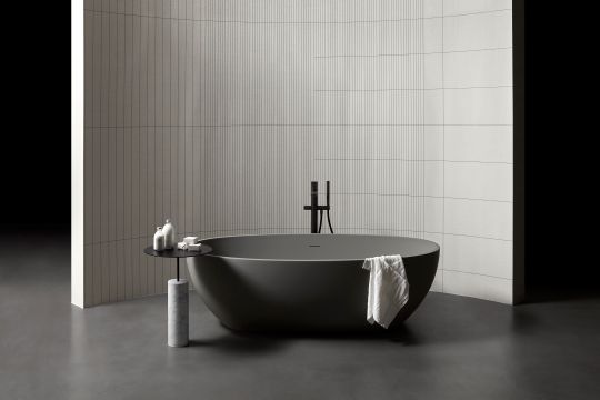 Столик для ванной комнаты Antonio Lupi BIVIO BIVIO4 основание NERO MARQUINIA схема 2