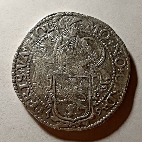 1 талер Левендальдер 1594 Фрисландия RARE Голландия Нидерланды UNC