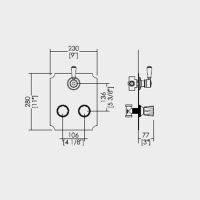 Смеситель для душа Devon&Devon Black Morris DDMRBL348 схема 2