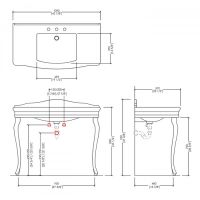 Консоль Devon&Devon Colette DECOLETTEBI3FG схема 4