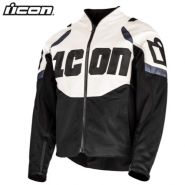 Мотокуртка Icon Contra 3, бело-чёрная