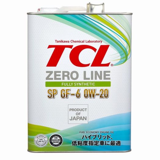 TCL Zero Line Fully Synth, Fuel Economy, GF-6, 0W-20 SP, 4л