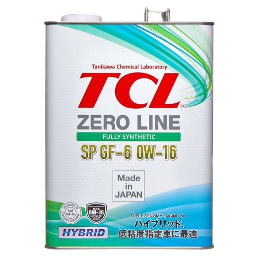 TCL Zero Line Fully Synth, Fuel Economy, GF-6, 0W-16 SP, 4л