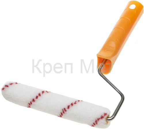 STAYER VELOUR, 15 х 110 мм, бюгель 6 мм, ворс 4 мм, 50% акрил, 50% шерсть, для лаков и эмалей, малярный мини-валик в сборе (03-0501-11)