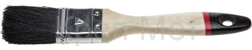 STAYER UNIVERSAL-EURO, 63 мм, 2.5″, чёрная натуральная щетина, деревянная ручка, все виды ЛКМ, плоская кисть (01022-063)