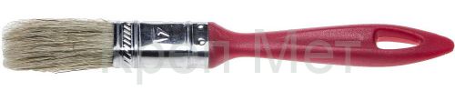 STAYER UNIVERSAL-EURO, 25 мм, 1″, светлая натуральная щетина, пластмассовая ручка, все виды ЛКМ, плоская кисть (0108-25)
