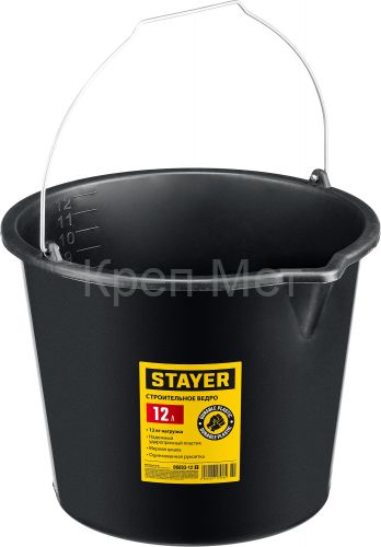 STAYER STRONG, 12 л, строительное пластиковое ведро (06083-12)