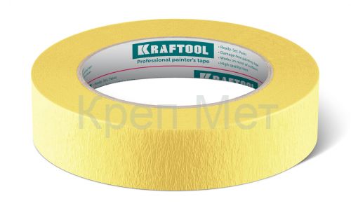 KRAFTOOL #500 Flex 25 мм х 30 м, для изогнутых линий, малярная лента (12105-25)