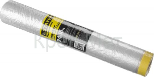 STAYER 15 м, 2.4 м, 9 мкм, с клейкой лентой маскер, защитная пленка, Professional (12255-240-15)