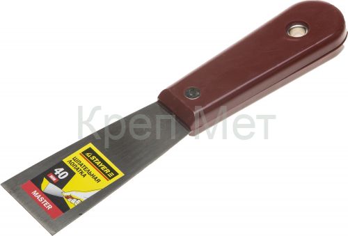 STAYER MAXFlat, 40 мм, пластиковая ручка, стальной, шпатель (1003-040)