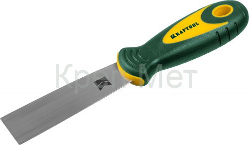 KRAFTOOL 30 мм, х-образное профилированное полотно, двухкомпонентная ручка, нержавеющий, шпатель (10035-030)