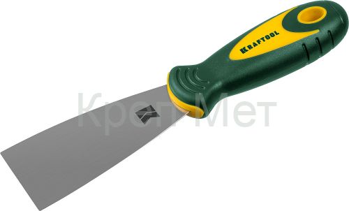 KRAFTOOL 50 мм, х-образное профилированное полотно, двухкомпонентная ручка, нержавеющий, шпатель (10035-050)