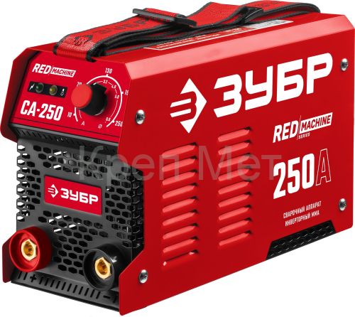 ЗУБР ММА, 250 А, RED MACHINE, сварочный аппарат инверторный, макс. электрод Ø 6.0 мм (СА-250)