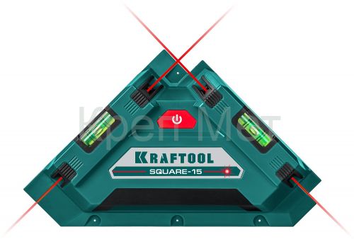 KRAFTOOL Square-15, лазерный угольник для кафеля (34705)