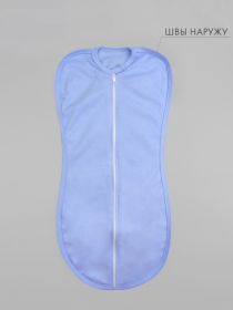 ОВ1761 ин Пеленка кокон на молнии, голубая