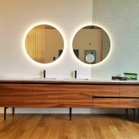 Модульный комплект мебели с раковиной Antonio Lupi BORDERLINE схема 1