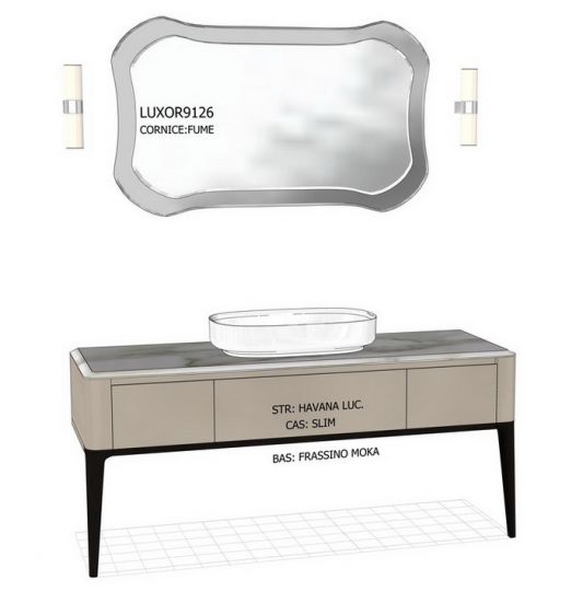 Модульный комплект напольный Antonio Lupi ILBagno со смесителем схема 5