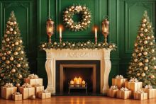 Фон стена "New year wall №39"