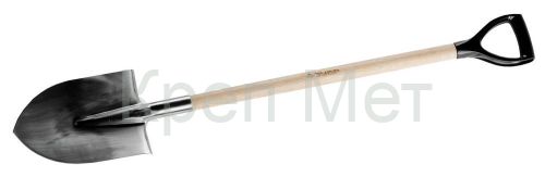 ЗУБР 290 х 25 х 1200 мм, полотно 2 мм, нержавеющая сталь, закалено, дерев. лакир. черенок высш. сорт с рукояткой, тип ЛКО, штыковая лопата (4-39402)