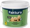 Краска для Деревянных Фасадов Faktura 0.9л Биозащитная, Акриловая с Воском, Белая / Фактура