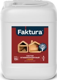 Огнебиозащитный Состав Faktura 5л для Древесины 1-я Группа Бесцветный Биозащита до15 Лет / Фактура.
