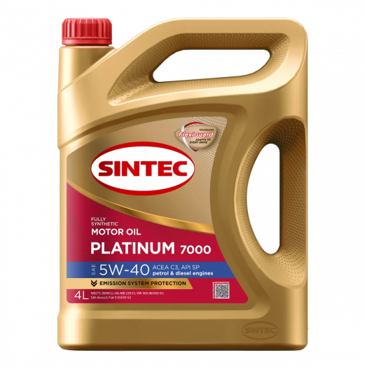 Sintec Platinum 7000 5W-40 C3 SP, 4л