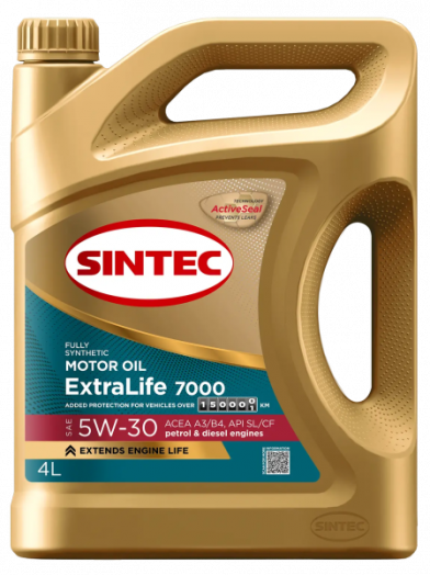 Sintec ExtraLife 7000 5W-30 A3/B4 SL/CF, 4л