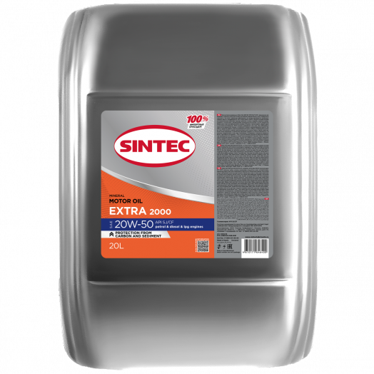 Sintec Extra 2000 20W-50 SJ/CF, 20л