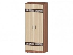 Коста-Рика Шкаф 2х ств. (ш800*г570*в2300мм) Ясень шимо комбинированный