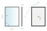 Зеркало ABBER See AG6110SC-0.65 с подсветкой, бесконтактный выключатель, диммер, черный схема 3