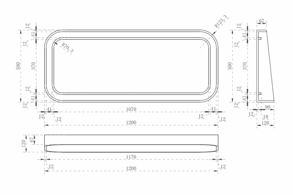 Зеркало для ванной ABBER Kristall AT6702Rubin с подсветкой ФОТО