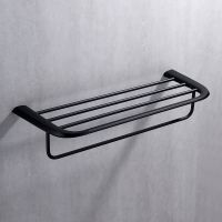 Полка для полотенец ABBER Nord AA1554B черная матовая схема 3