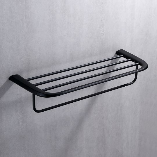 Полка для полотенец ABBER Nord AA1554B черная матовая схема 3