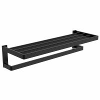 Полка для полотенец ABBER Westen AA1758B черная матовая схема 1