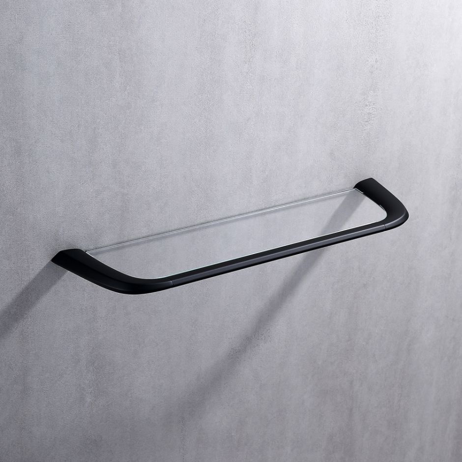 Полка стеклянная ABBER Nord AA1555B черная матовая ФОТО