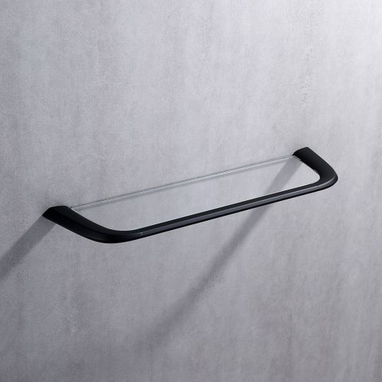 Полка стеклянная ABBER Nord AA1555B черная матовая схема 3