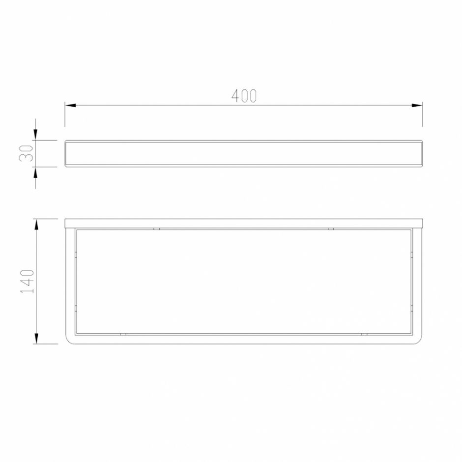 Полка стеклянная ABBER Westen AA1759 хром ФОТО