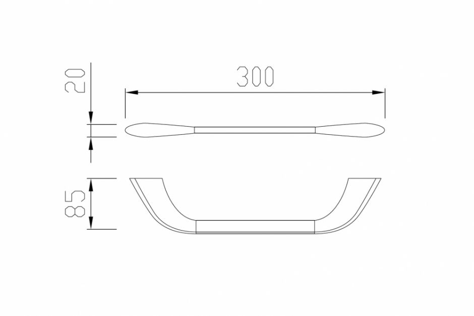 Полотенцедержатель ABBER Nord AA1551 хром ФОТО