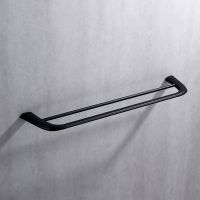 Полотенцедержатель двойной ABBER Nord AA1553B черный матовый схема 3