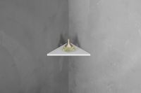 Угловая полочка для ванной комнаты ABBER Stein AS1652 белая матовая схема 3