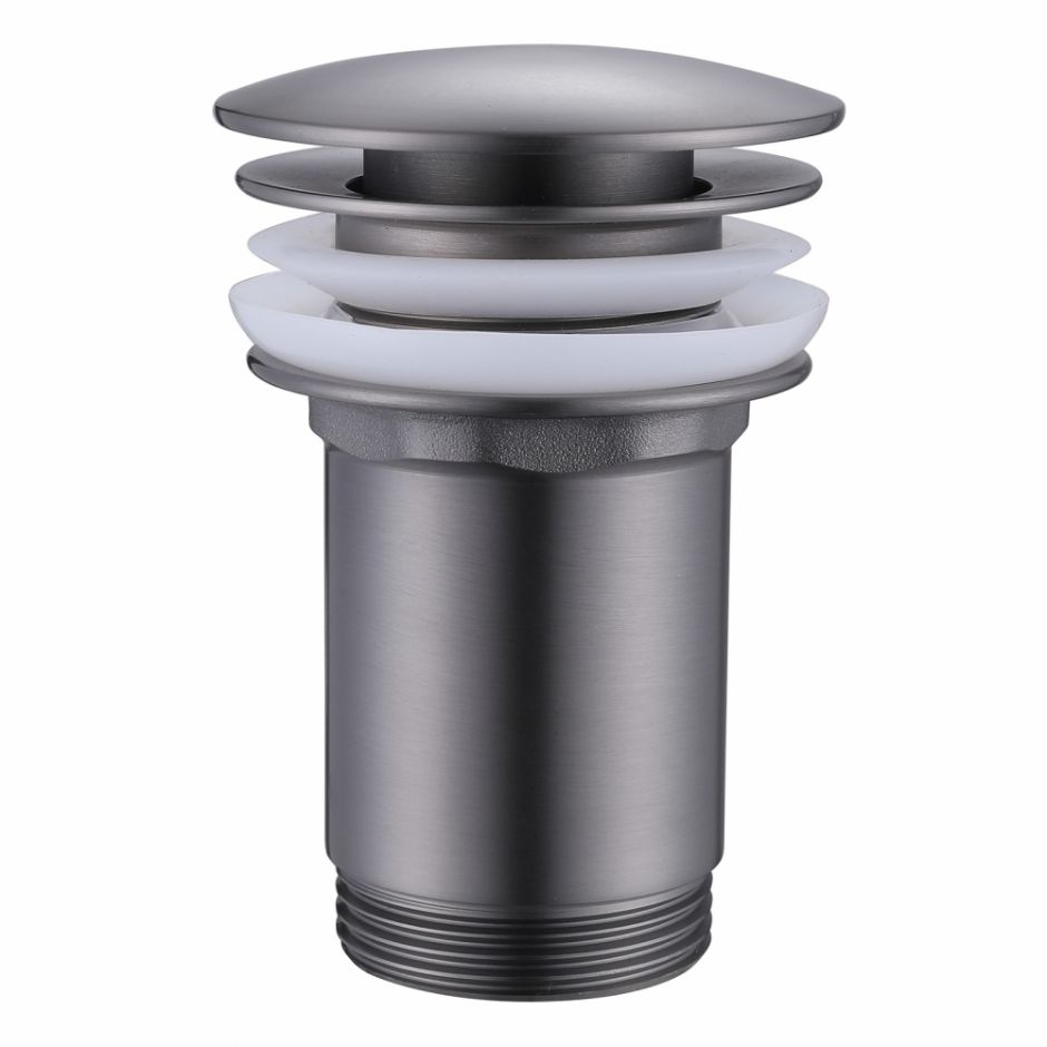 Донный клапан ABBER AF0010NG с переливом, клик-клак, никель