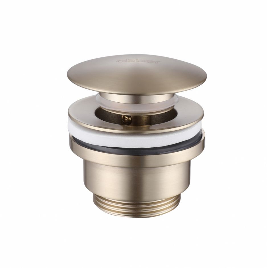 Изображение Донный клапан ABBER AF0011G без перелива, клик-клак, золото матовое