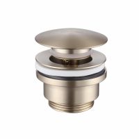 Донный клапан ABBER AF0011G без перелива, клик-клак, золото матовое схема 1