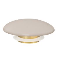 Накладка на слив для раковины ABBER AC0014MBE светло-бежевая матовая, керамика схема 3