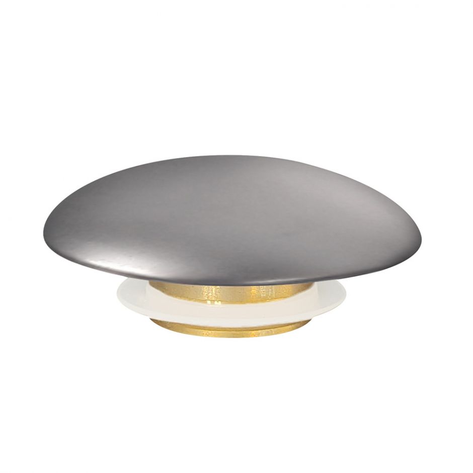 Накладка на слив для раковины ABBER AC0014MS серебряная матовая, керамика ФОТО