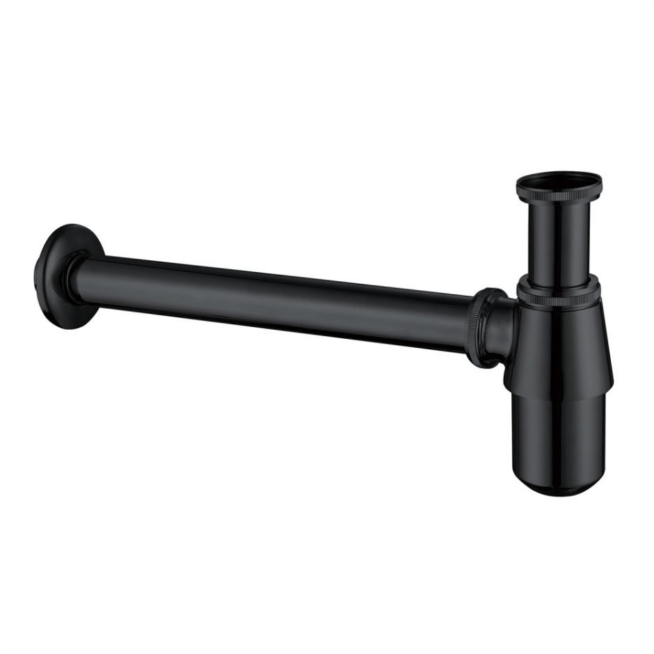 Изображение Сифон для раковины ABBER AF0032B черный матовый