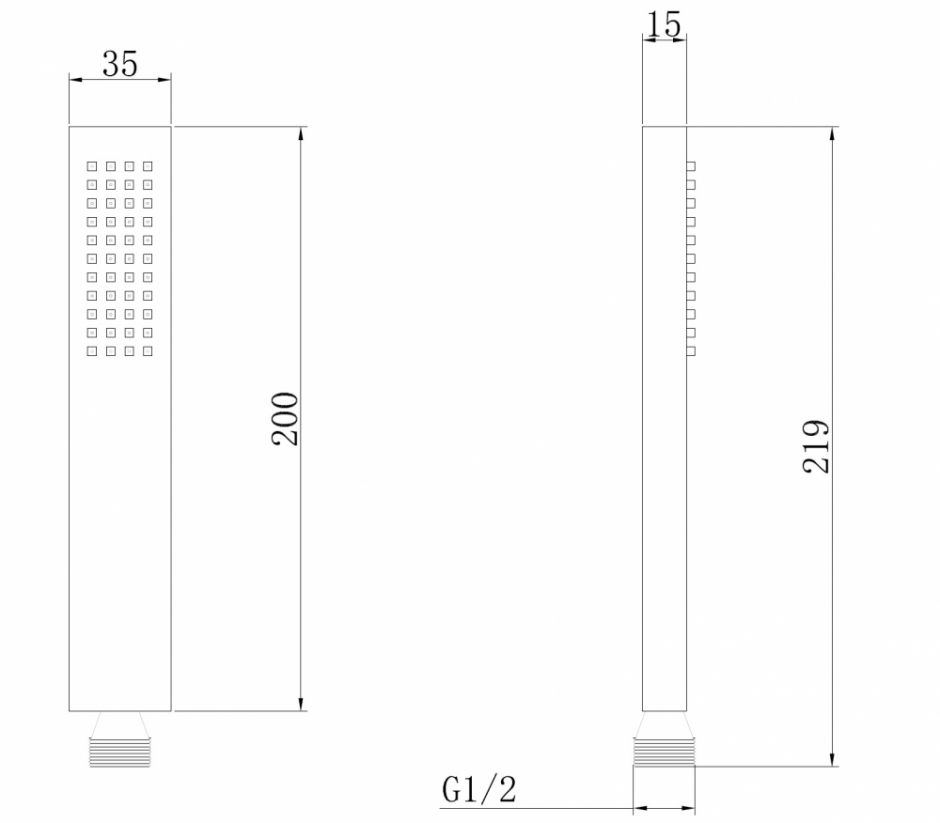 Душевая лейка ABBER AF0050W латунь, белый ФОТО