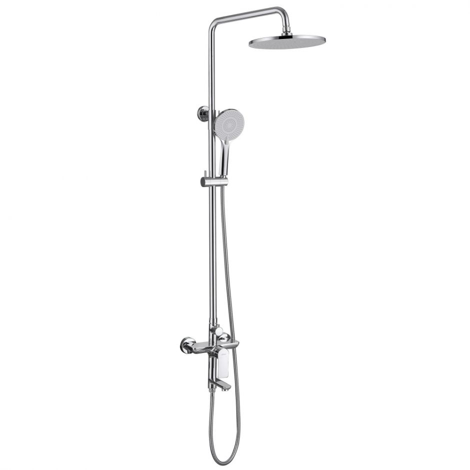 Изображение Душевая стойка ABBER Weiss Insel AF8016N с изливом, хром