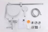 Душевая стойка ABBER Weiss Insel AF8016N с изливом, хром схема 3